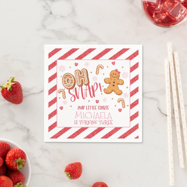 Oh schläfst unser kleines Cookie-Party Napkins - C Serviette (Beispiel)