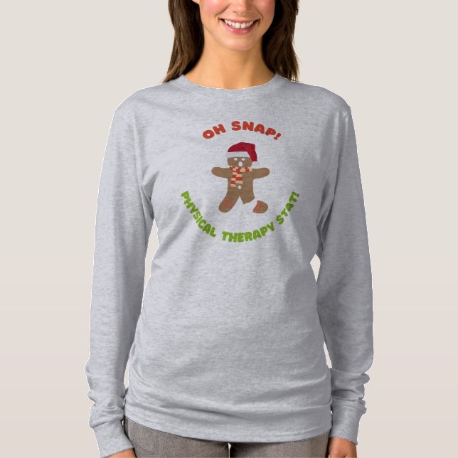 Oh, schläfst! Weihnachtstherapie T-Shirt (Vorderseite)