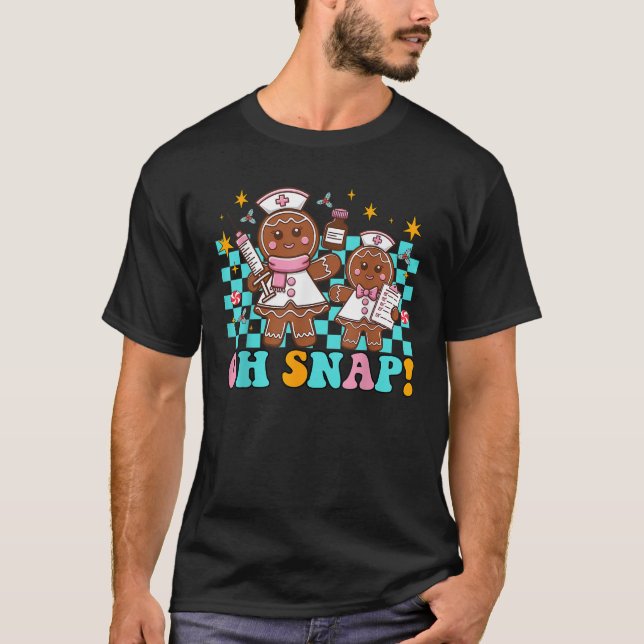 Oh, schnappärztliche Krankenschwester Weihnachtssc T-Shirt (Vorderseite)
