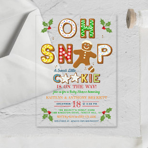 Oh Schreck! Lebkuchen-Baby-Party Acryleinladungen