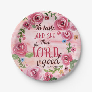 Oh sehen Geschmack und dass das 34:8 Lords Is Good Pappteller