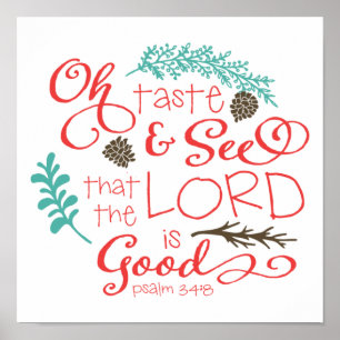 Oh sehen Geschmack und dekorative Kunst-Druck Poster