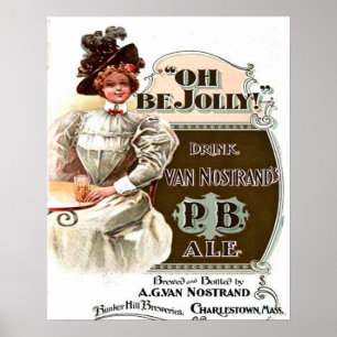 Oh, sei Jolly, Drink Van Nostrand P.B. Ale Poster