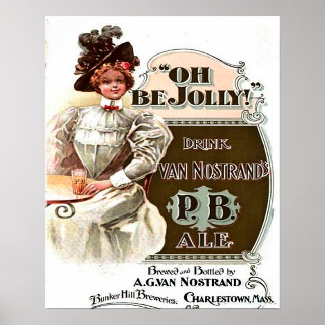 Oh, sei Jolly, Drink Van Nostrand P.B. Ale Poster (Vorne)