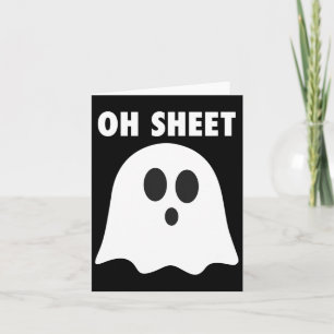 Oh Sheet - Humorer Halloween Ghost Pub Oh Mens Karte