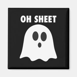 Oh Sheet - Humorer Halloween Ghost Pub Oh Sheet M Magnet