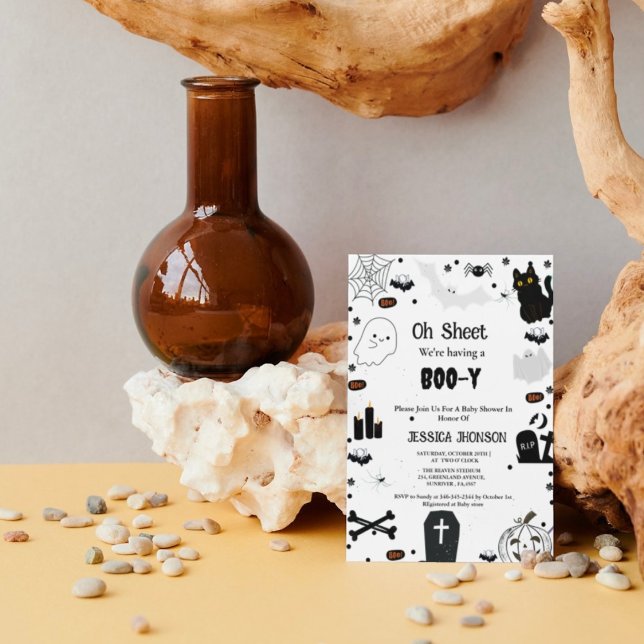 Oh Sheet, wir haben eine Boo-y-halloween-Babydusch Einladung (Von Creator hochgeladen)