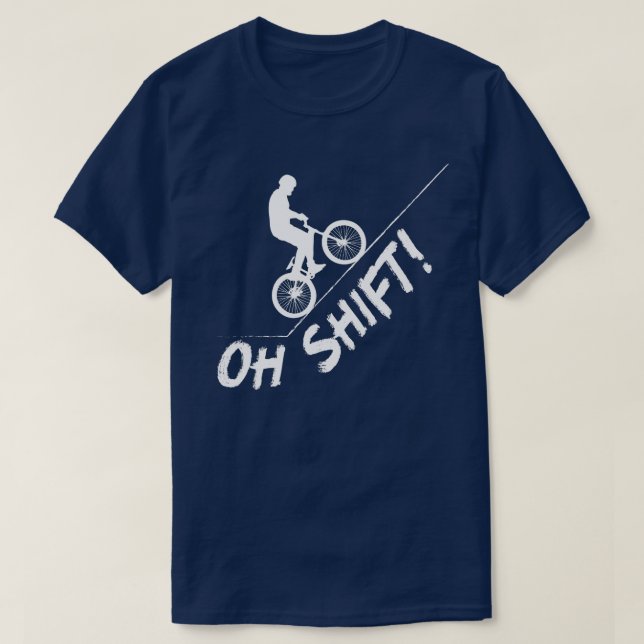 Oh Shift Bicycle MB und Bike Riders T-Shirt (Design vorne)