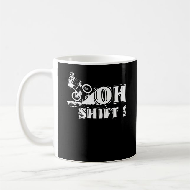 Oh Shift! - Fahrrad für Fahrradfahrer Kaffeetasse (Links)