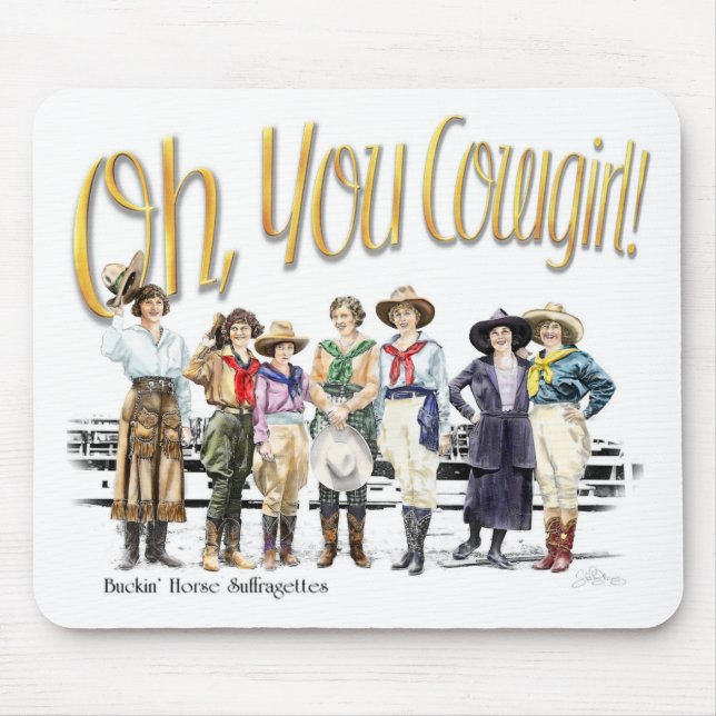 Oh Sie Cowgirl! Sammlung Mousepad (Vorne)