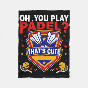 Oh, Sie spielen Padel versuchen Dminton Racquets u Fleecedecke