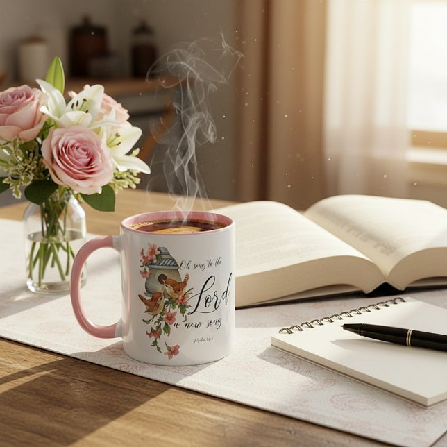 Oh, singe dem Herrn ein neues Lied. Vögel und Haus Tasse (Von Creator hochgeladen)