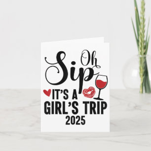 Oh, Sip seine A Girls Trip 2025 Girls Weekend Reis Karte