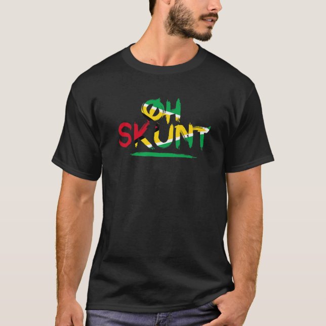 Oh Skunt - Funny Caribbean Slang T-Shirt (Vorderseite)