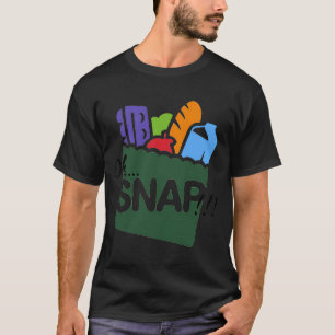 Oh Snap EBT-Leistungen Lebensmittelmarken Kapuze L T-Shirt