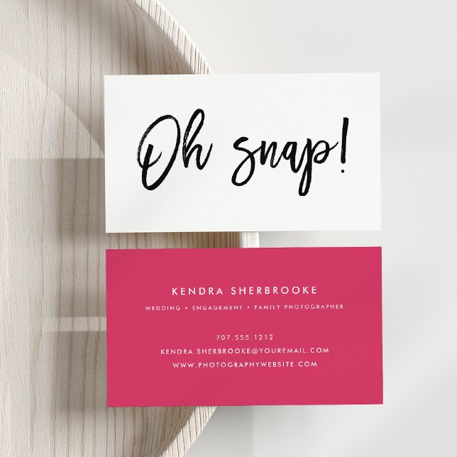 Oh Snap | Fotograf Visitenkarte (Von Creator hochgeladen)