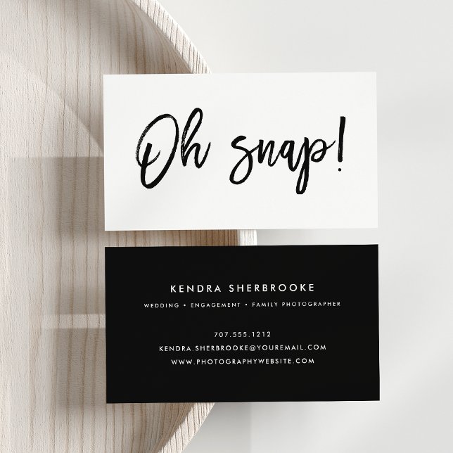Oh Snap | Fotograf Visitenkarte (Von Creator hochgeladen)
