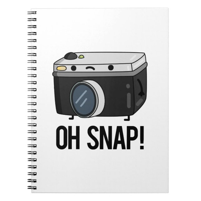 Oh Snap Funny Camera Pub Notizblock (Vorderseite)