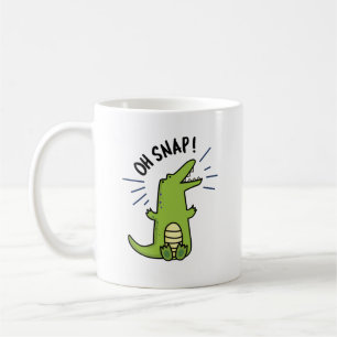 Oh Snap Funny Snapping Crocodile Puff Kaffeetasse