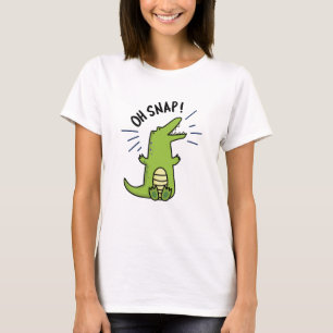 Oh Snap Funny Snapping Crocodile Puff T-Shirt