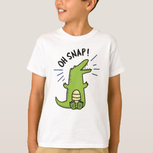Oh Snap Funny Snapping Crocodile Puff T-Shirt