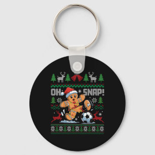 Oh Snap Fußball Lebkuchenmann Weihnachten Hässlich Schlüsselanhänger