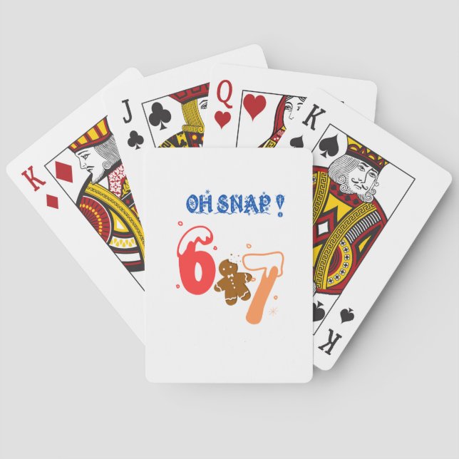 Oh Snap Gingerbread 67 Spielkarten (Rückseite)