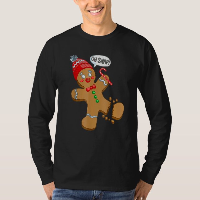 Oh Snap Gingerbread  Christmas Xmas Men Women Kids T-Shirt (Vorderseite)