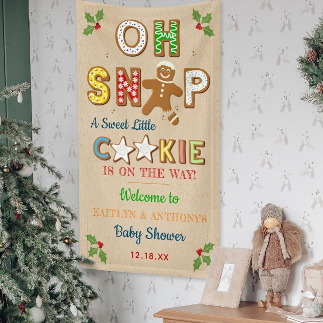 Oh Snap! Gingerbread Cookie Baby Shower Welcome Banner (Von Creator hochgeladen)