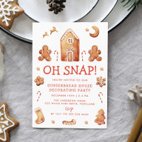 Oh Snap Gingerbread House Decoration Party