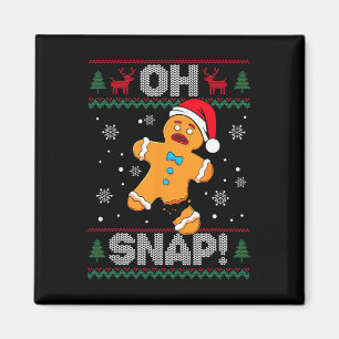 Oh Snap Gingerbread Mann Cookie Weihnachtsweihe Ug Magnet