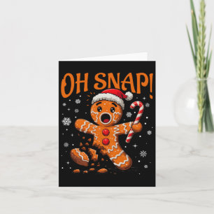 Oh Snap Gingerbread Mann Niedlich Weihnachtskeks K Karte