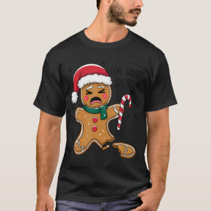 Oh Snap Gingerbread Mann Niedliches Weihnachtskeks T-Shirt