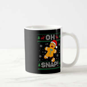 Oh Snap Gingerbread Mann Weihnachtslustig Keks häs Kaffeetasse