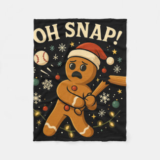 Oh Snap Gingerbreadman Christmas Sell  Fleecedecke