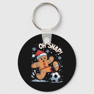 Oh Snap Gingerbreadman Weihnachtssoccer 1 Schlüsselanhänger