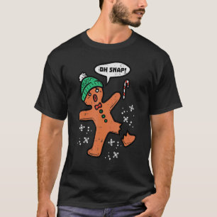 Oh Snap Gingerbrot Mann Funny Weihnachten Weihnach T-Shirt