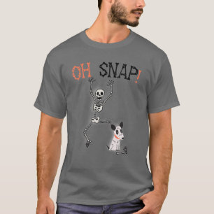 Oh, Snap Hund isst Skelett Classic Outfits, Hallo T-Shirt