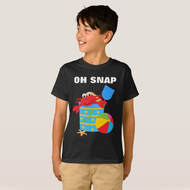 Oh Snap Kids' Hanes TAGLESS® T - Shirt (Vorne ganz)
