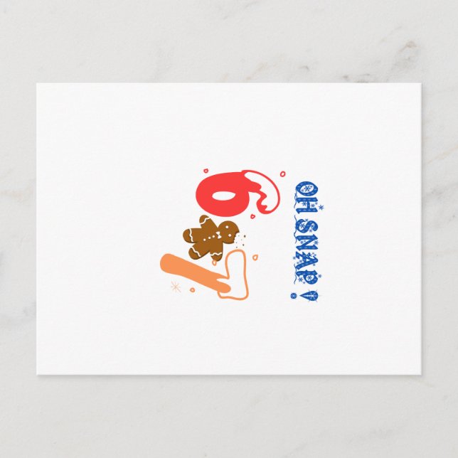 Oh Snap Lebkuchen 67 Postkarte (Vorderseite)