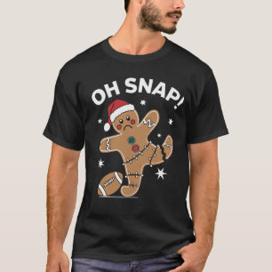 Oh Snap Lebkuchen Fußball Weihnachten Lebkuchen T-Shirt