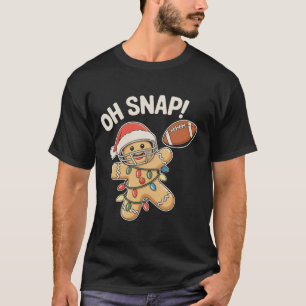 Oh Snap Lebkuchen Fußball Weihnachten Xmas Sport T-Shirt