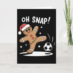 Oh Snap Lebkuchen Fußball Weihnachtsspaß Karte