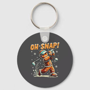 Oh Snap Lebkuchen-Golfer Golf-Weihnachten Golfen Schlüsselanhänger