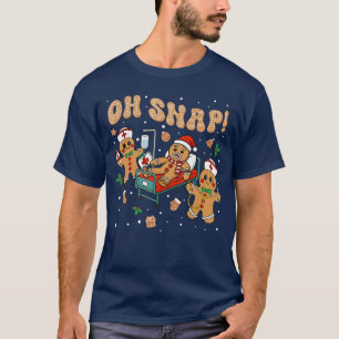 Oh Snap Lebkuchen Krankenschwester Lustige Kranken T-Shirt