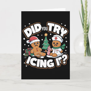 Oh Snap Lebkuchen-Mann-Keks Hast du Eiscreme probi Karte