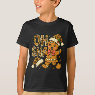 Oh Snap Lebkuchen Santa Hut Lustiger Weihnachtskoc T-Shirt