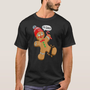 Oh Snap Lebkuchen Weihnachten Xmas Männer Frauen K T-Shirt