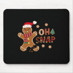 Oh Snap Lebkuchenmann Frohe Weihnachten Xmas Pyjam Mousepad
