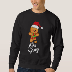 Oh Snap  Lebkuchenmann-Keks Weihnachten Matching Sweatshirt